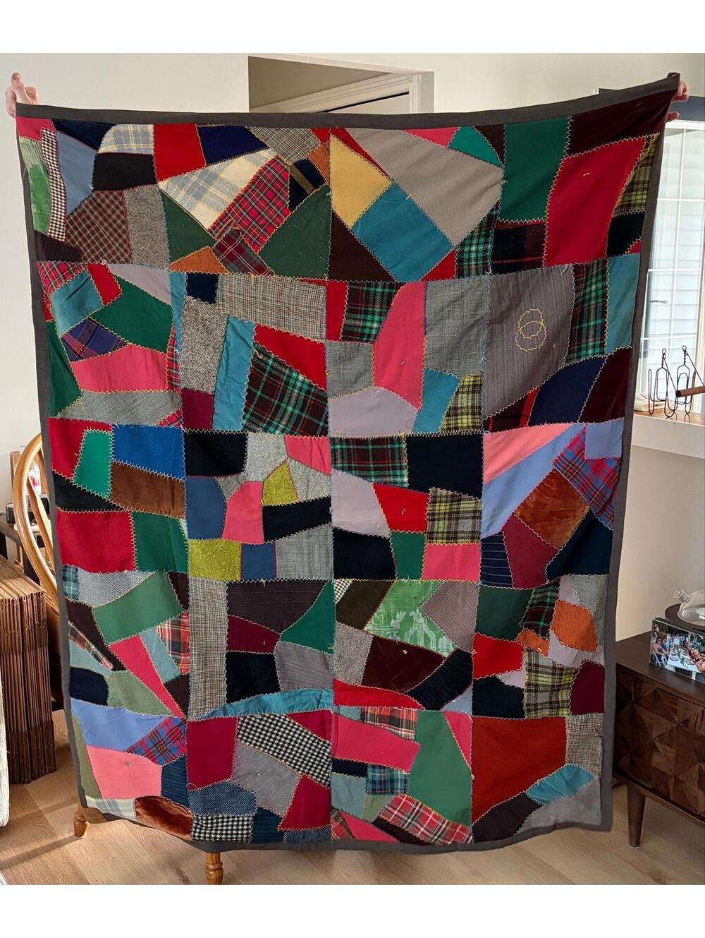 A47. Vintage Patchwork Quilt - 60" x 50"